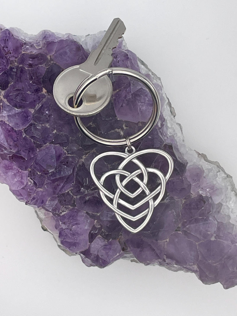 Motherhood Celtic Knot KEY RING (S347 KEY) Irish Scottish Mother knot