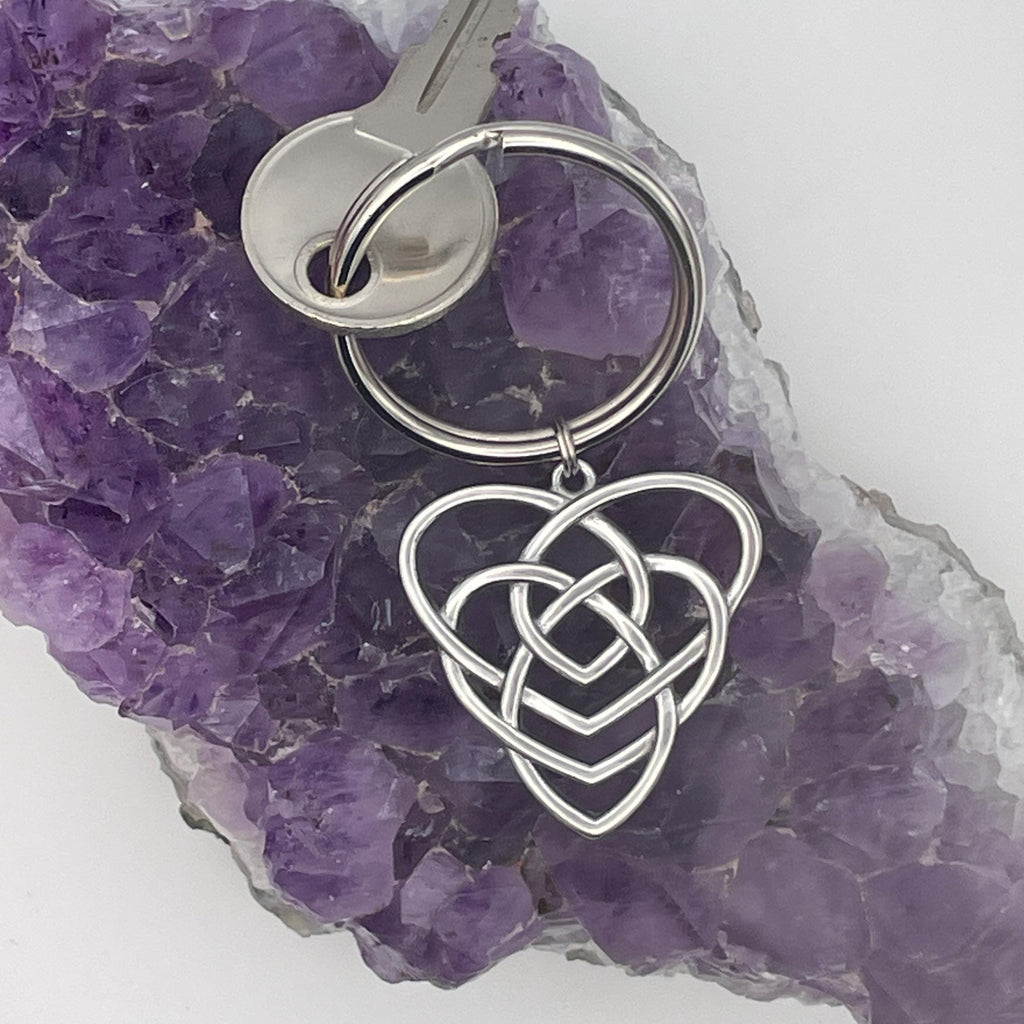Motherhood Celtic Knot KEY RING (S347 KEY) Irish Scottish Mother knot