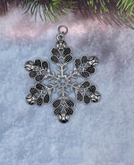 Tennis SnowWonders® Ornament (6095), Christmas Tree themed Snowflake Ornament