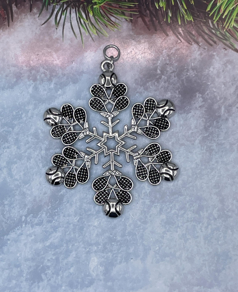 Tennis SnowWonders® Ornament (6095), Christmas Tree themed Snowflake Ornament