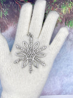 Faith & ichthus SnowWonders® Snowflake Ornament, (6092) Christian Ornament,