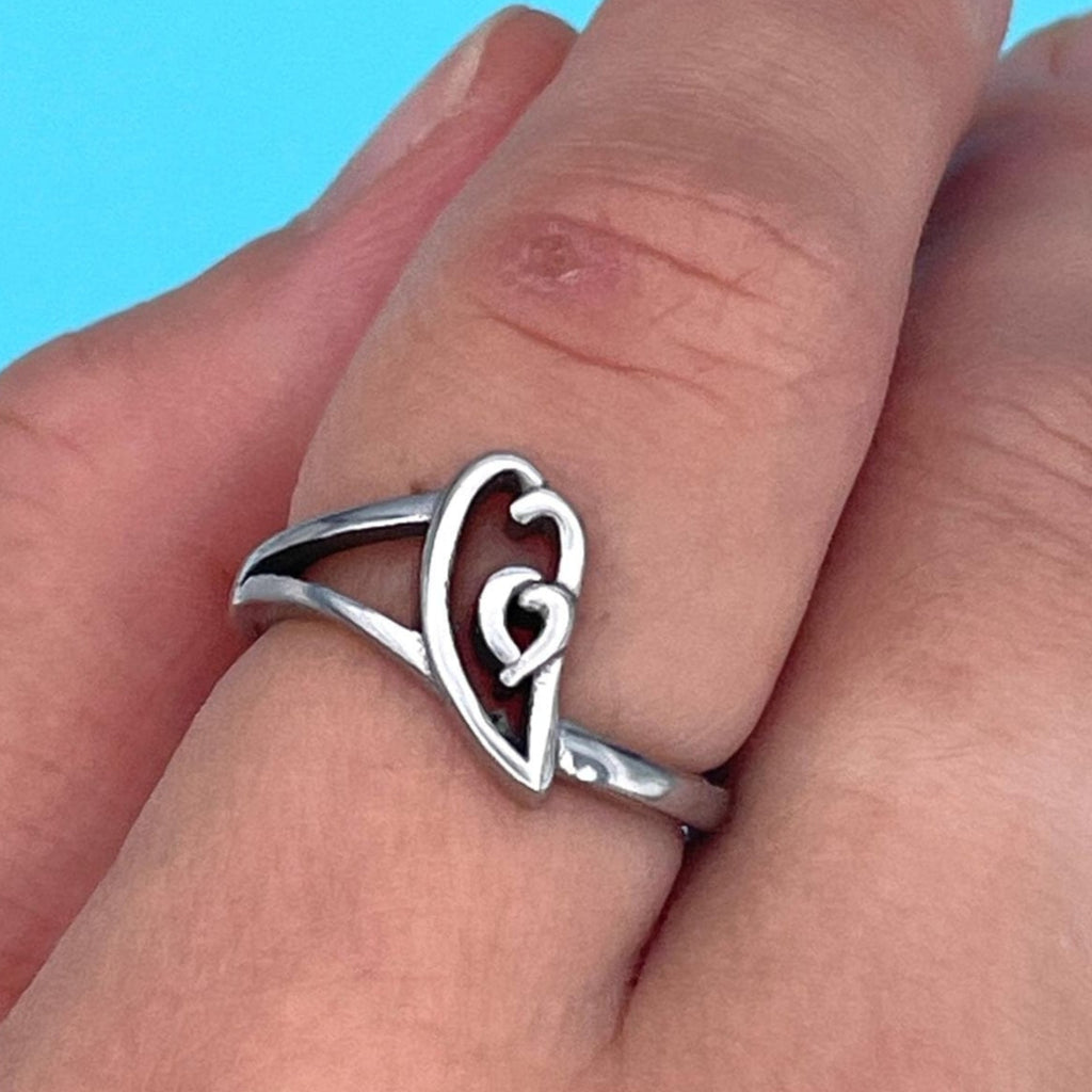 Small Heart Love Ring, Born In Your Heart® (BIYHRINGSM)