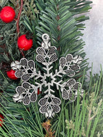 Tennis SnowWonders® Ornament (6095), Christmas Tree themed Snowflake Ornament