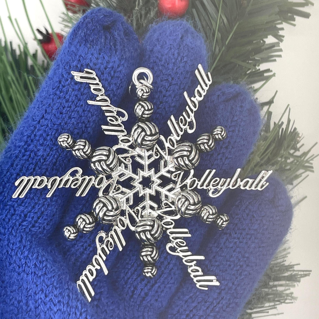 Volleyball SnowWonders® Ornament (6096), Christmas Tree themed Snowflake Ornament