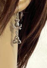 Trinity & Scottish Thistle Necklace / Earrings (Hm181/182) 316 L Stainless Steel