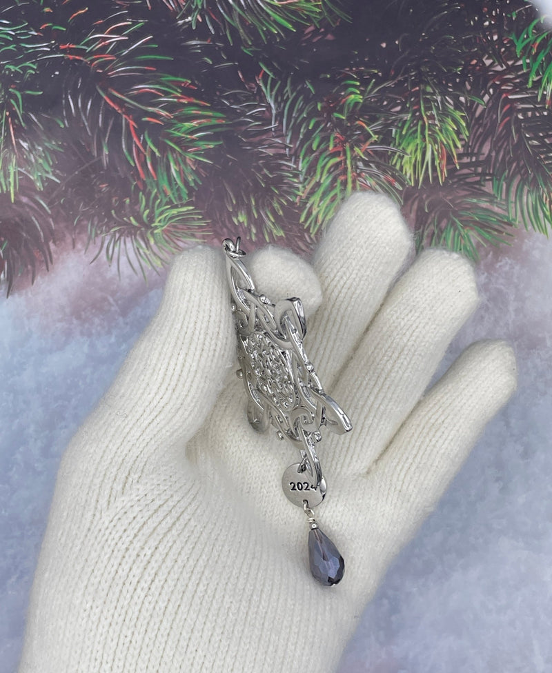 Limited 2024 Trinity purple faceted SnowWonders® Snowflake Christmas Ornament (SW6069purple) - Shop Palmers