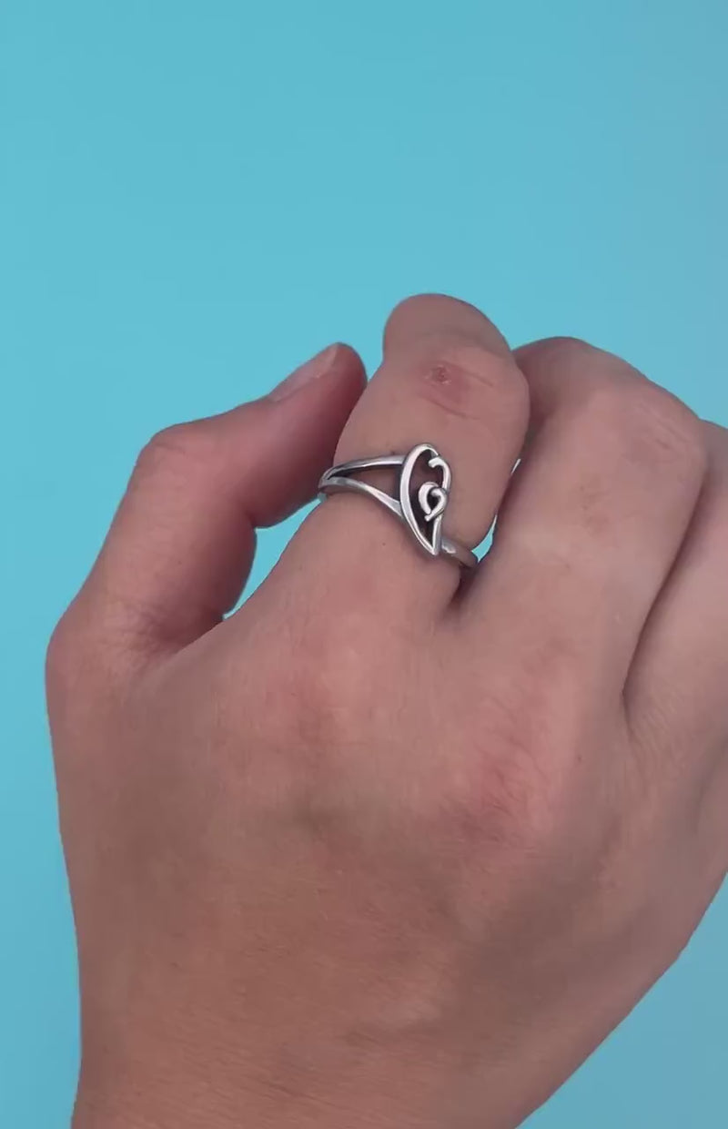 Dainty Heart Love Ring, Born In Your Heart® (BIYHringSM)