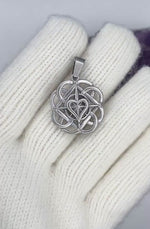 Celtic Mother & Son knot Pendant (s399) Irish, Scottish, Welsh