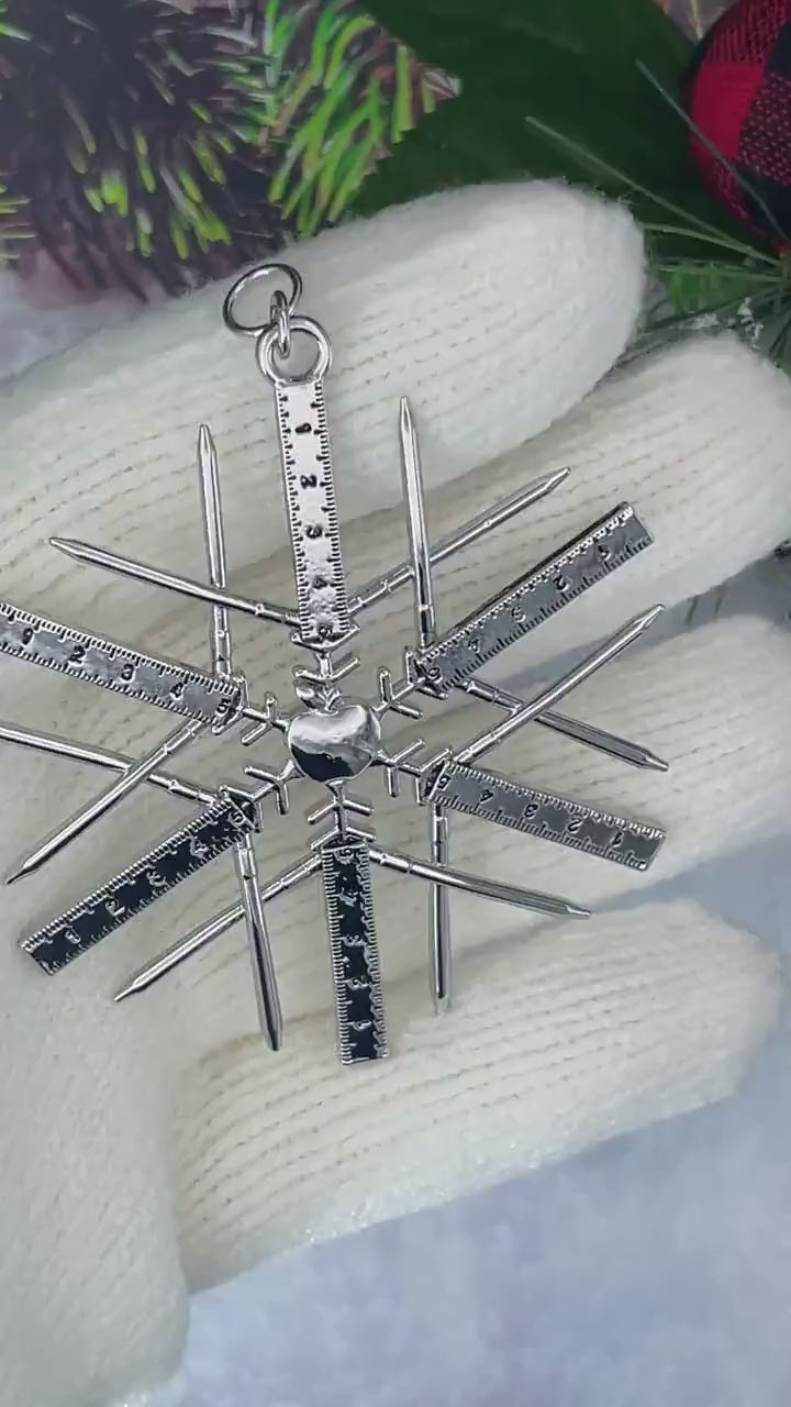 Teacher SnowWonders® Christmas Ornament Snowflake ( SW6099) Personalized & Custom
