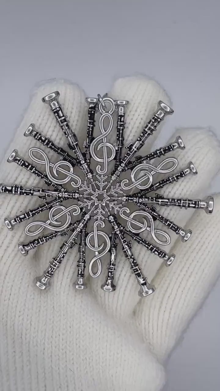 Clarinet SnowWonders Snowflake Ornament (SW6091) Clarinetist or Clarinettist Gift