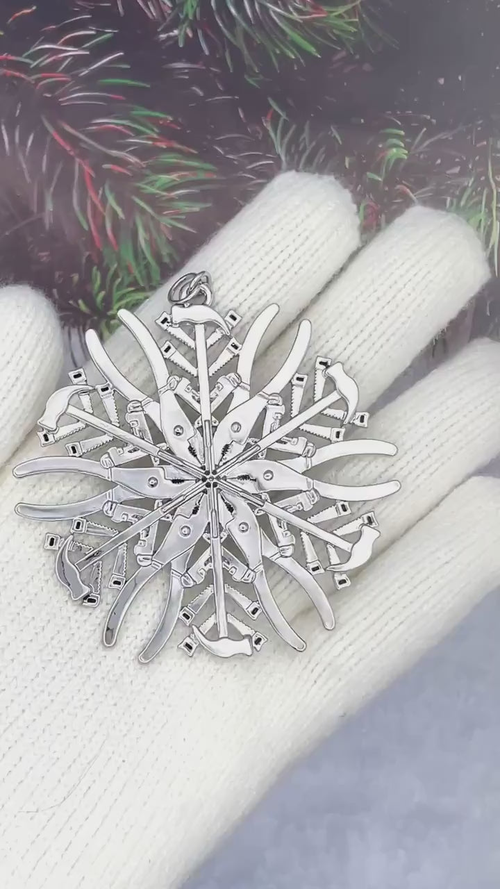 Handyman’s SnowWonders® Snowflake Ornament,(SW6074) Jack of all Trades gift