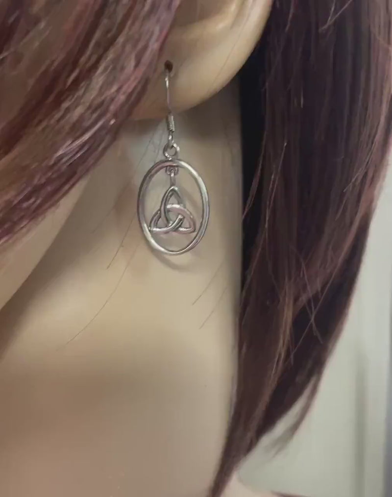 Trinity Articulated Oval Earrings (S438)  A Dance of Faith & Heritage through movement!