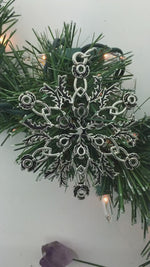 Scottish Thistle SnowWonders® Snowflake Ornament/Pendant, (5233)Scottish Thistle Gift, Scottish Emblem Christmas Ornament, Thistle Ornament