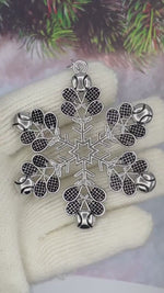 Tennis SnowWonders® Ornament (6095), Christmas Tree themed Snowflake Ornament
