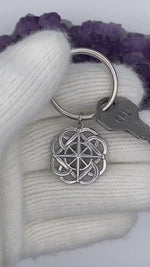 Celtic FATHER & SON knot Keyring (s398 KEY) Irish, Scottish, Welsh,
