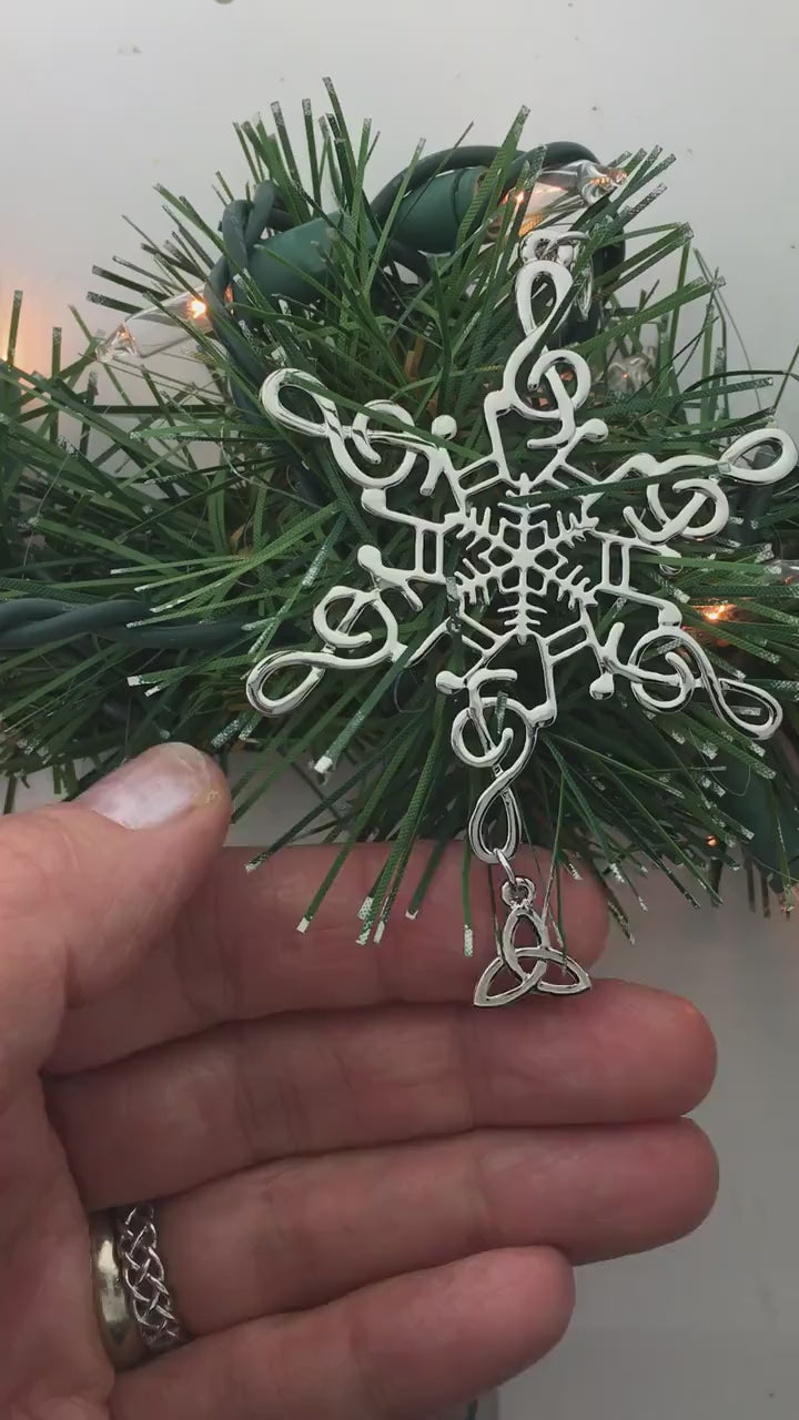 Trinity Music SnowWondres® Snowflake Ornament, (SWmusictrinity)