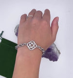 Forever Love Knot Bracelet (Hm176) Rolo Chain