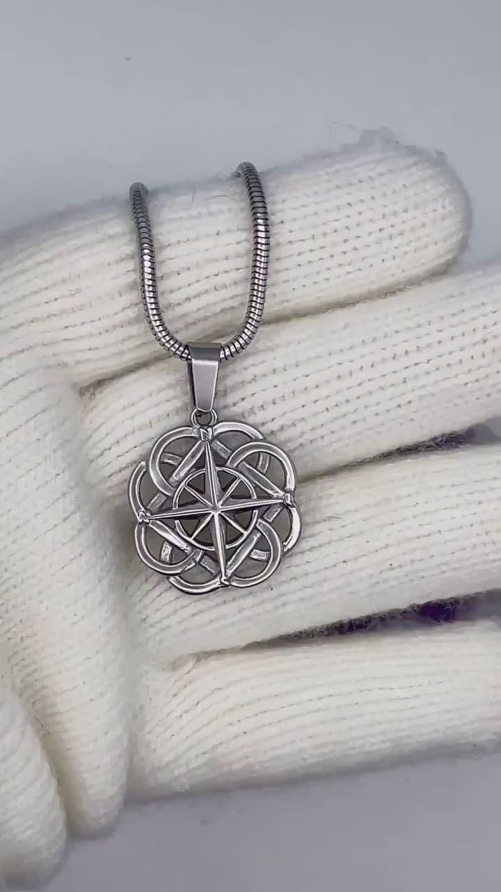 Celtic FATHER & SON knot Pendant (s398) Irish, Scottish, Welsh,