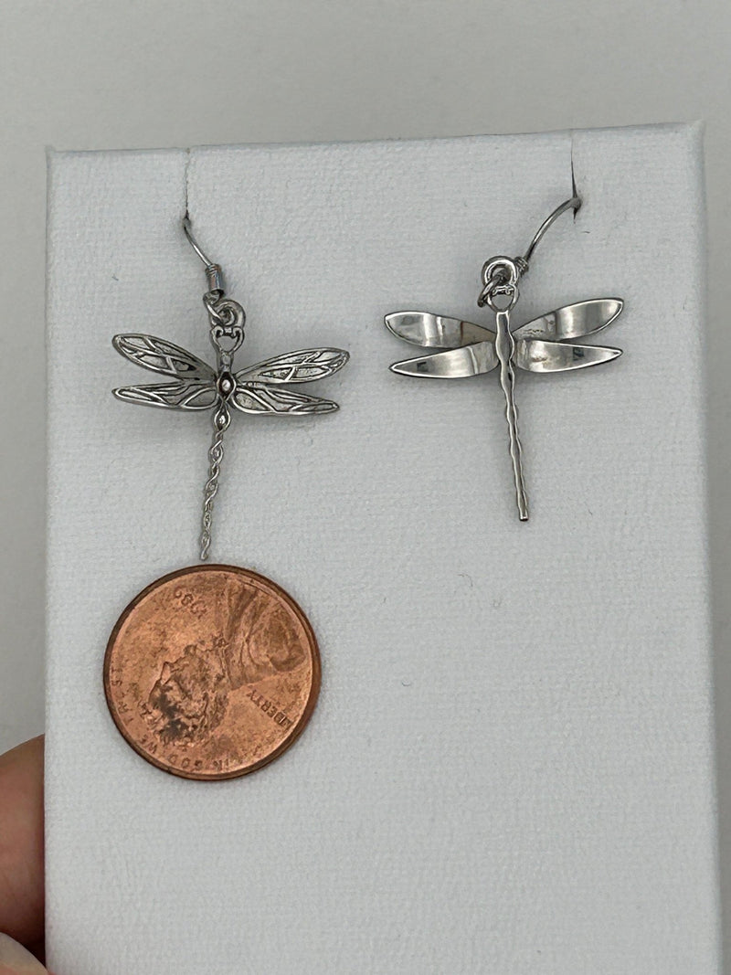 Ribbon of Life Dragonfly Dangle Earrings (s275) - Shop Palmers