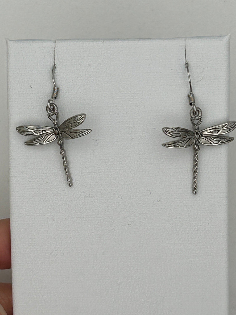 Ribbon of Life Dragonfly Dangle Earrings (s275) - Shop Palmers