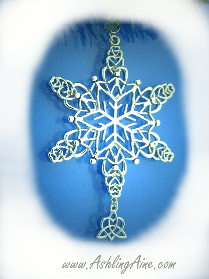 Sister Knot Celtic SnowWonders® Ornament, Celtic Snowflake Ornament, (6052Sisterknot SW), family Ornament - Shop Palmers