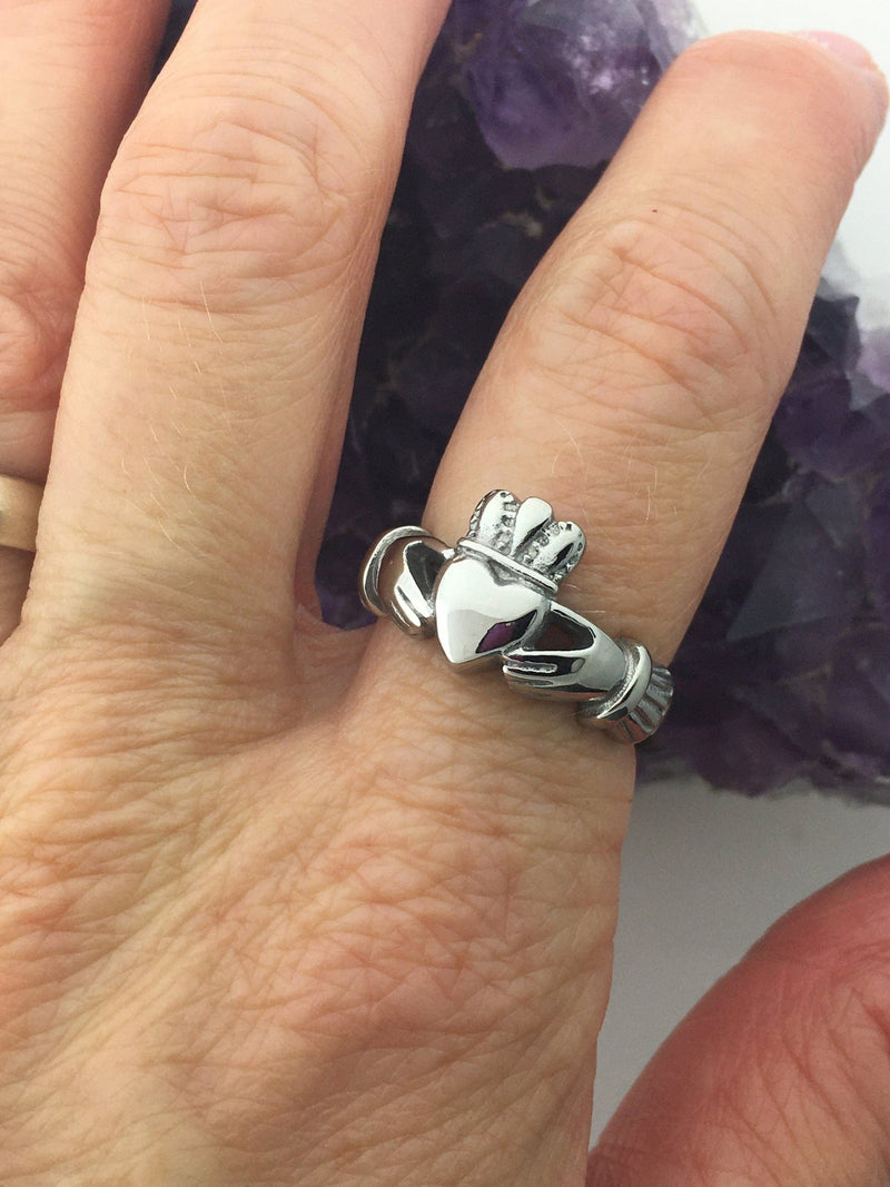 316 L Stainless Steel BOLD Claddagh Ring,(S33) - Shop Palmers
