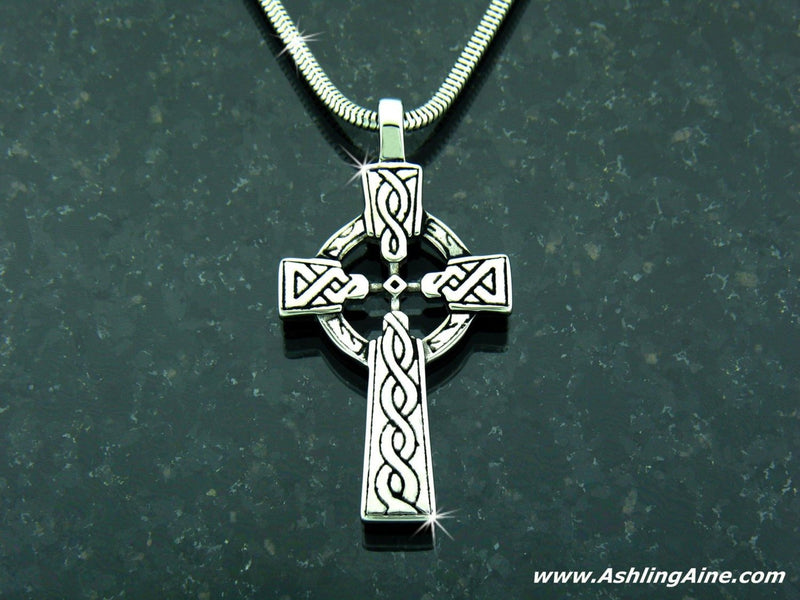 316 L Stainless Steel Celtic High Cross Necklace, s84 - Shop Palmers