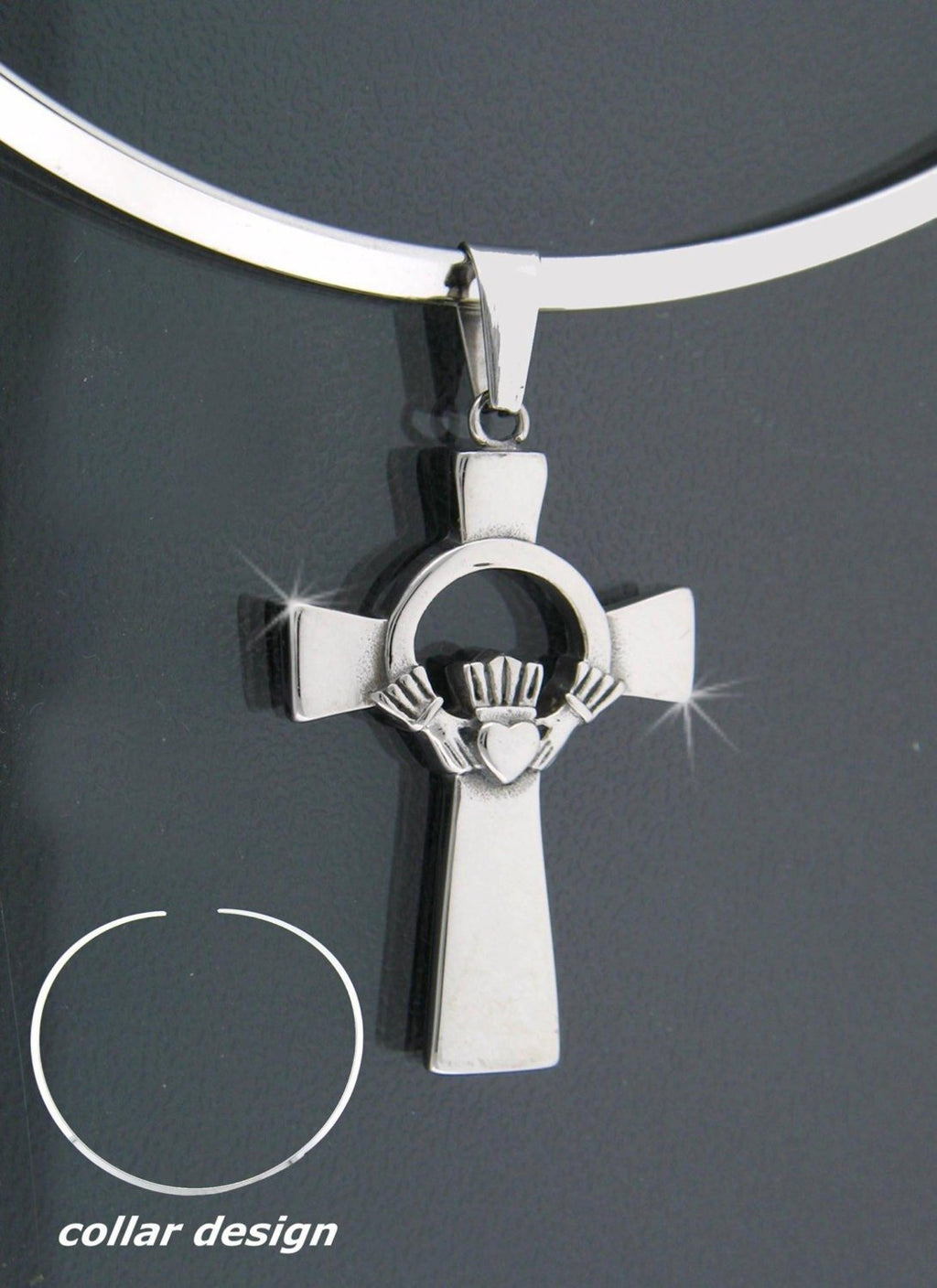 316 L Stainless Steel Claddagh Cross S29 - Shop Palmers