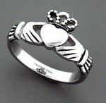 316 L Stainless Steel Petite Claddagh Ring, s2 - Shop Palmers