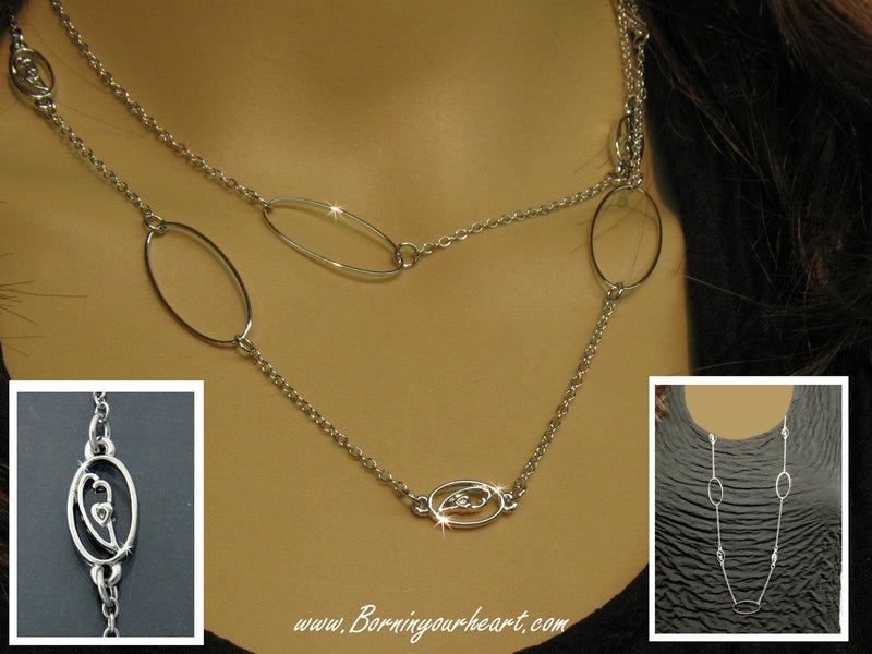 36" Born In Your Heart Elegant Necklace - Shop Palmers