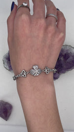 Trinity Shamrock Irish Charm Bracelet