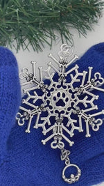 My Irish Dog Bone/Paw SnowWonder® (6064Irishdog) Snowflake Themed Ornament, Dog lovers