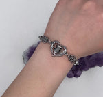 Scottish Thistle Infinity Love Knot Bracelet,(S339) Scottish Bracelet