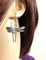 New Beginnings Ribbon of Life Dragonfly Earrings (HM154)