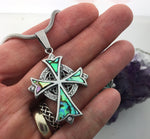 Abalone Family Trinity Cross Pendant (S17) - Shop Palmers