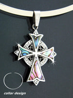 Abalone Family Trinity Cross Pendant (S17) - Shop Palmers