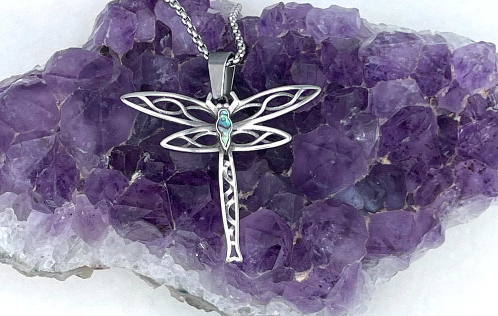 Abalone Infinity Dragonfly (S255) Celtic Dragonfly - Shop Palmers