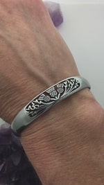 Field Of Thistle Scottish Thistle Cuff bracelet (S279)