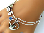 ASL I love you Heart adjustable Charm Bracelet - Shop Palmers