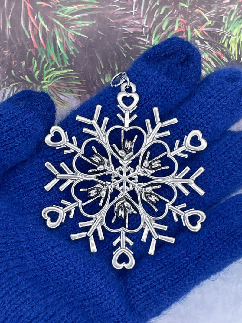 ASL I love you SnowWonders® Snowflake Ornament, 6060 - Shop Palmers