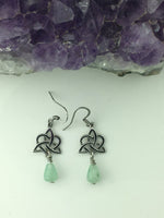 Aventurine Sister's/Family Knot Earrings (HM75) - Shop Palmers