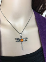 Baltic Amber Ribbon of Life Dragonfly (HM70) - Shop Palmers