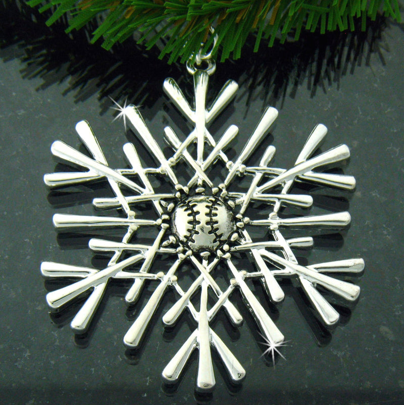 Baseball SnowWonders® Snowflake Ornament, JPEW5817 - Shop Palmers