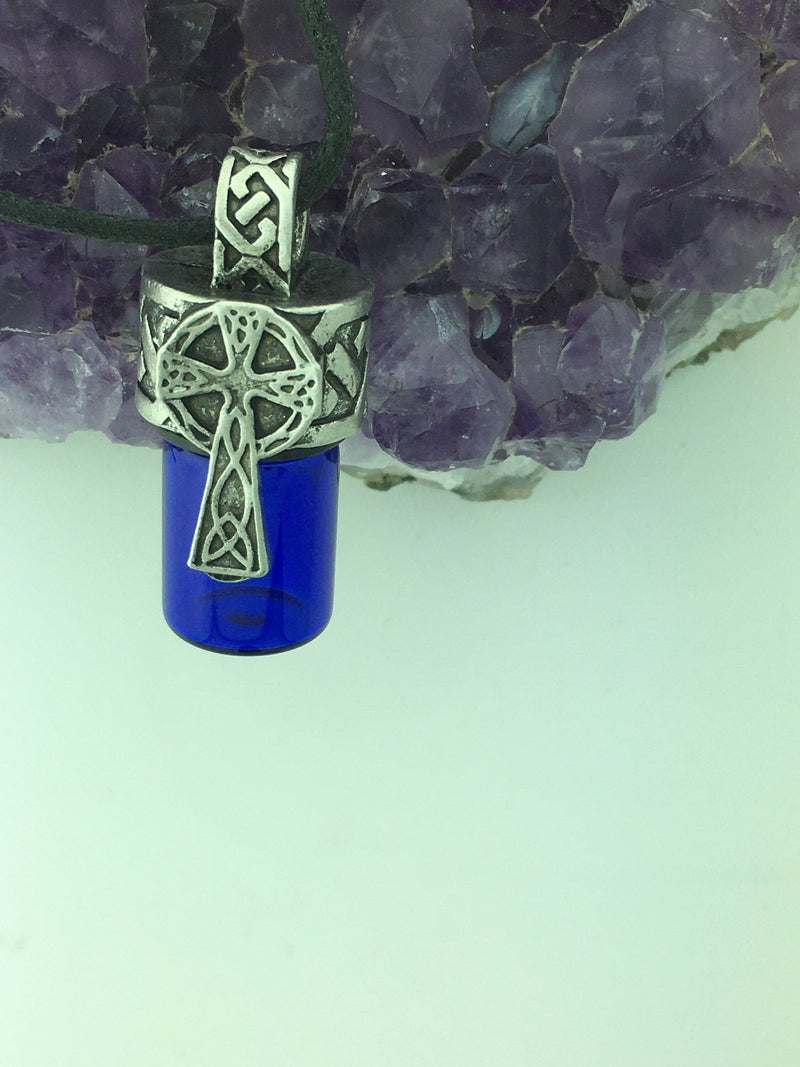 Celtic Cross Essential Oil, memorial,Keepsake Bottle, (PEW728) - Shop Palmers