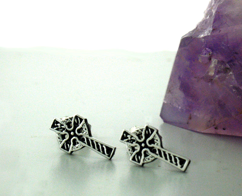 Celtic Cross Post Earring (s251) - Shop Palmers