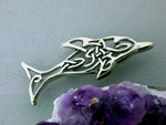 Celtic Dolphin Pin/Brooch Scarf Jewelry, JPEW5454 - Shop Palmers