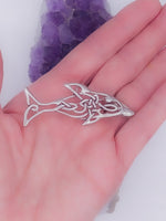 Celtic Dolphin Pin/Brooch Scarf Jewelry, JPEW5454 - Shop Palmers