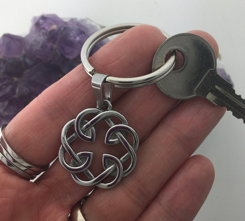 Celtic FATHER & Daughter knot KEYchain key ring (KEY316) - Shop Palmers