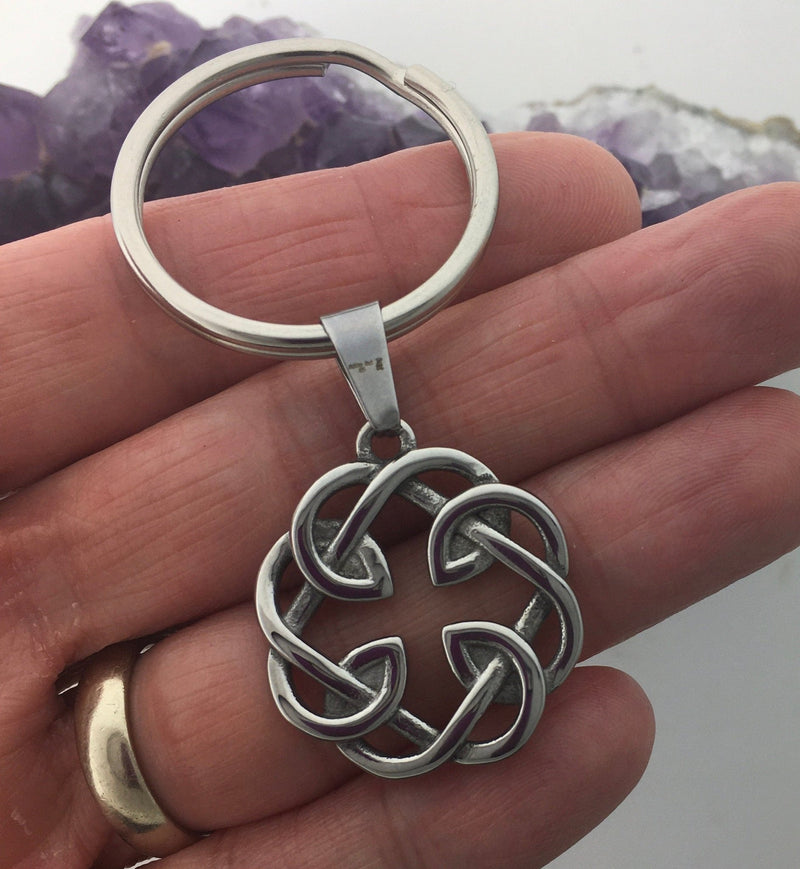 Celtic FATHER & Daughter knot KEYchain key ring (KEY316) - Shop Palmers