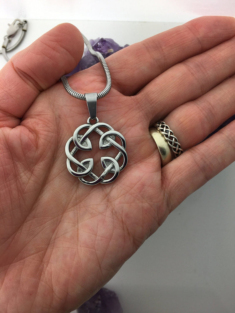 Celtic FATHER & Daughter knot Pendant (s316) - Shop Palmers